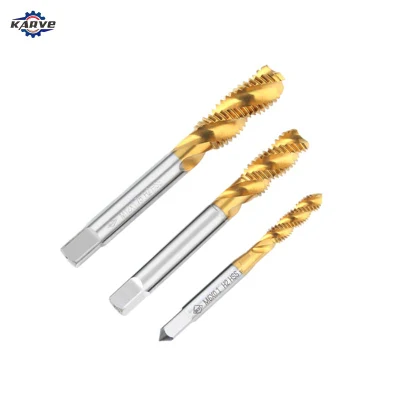 Karve Thread Customized Cutting Machine Tap HSS Spiral Flute Screw Tap
