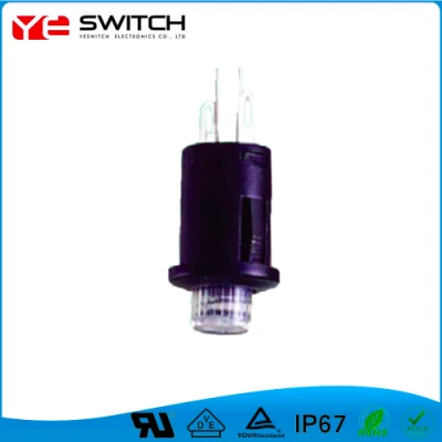 Momentary Golden Contact Auto Push Button Switch with Lamp
