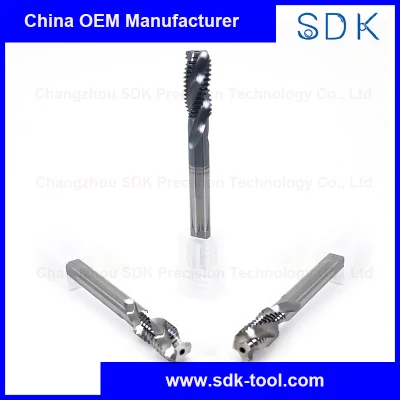Tungsten Carbide Spiral Flute Cutting Taps for Steel and Aluminium