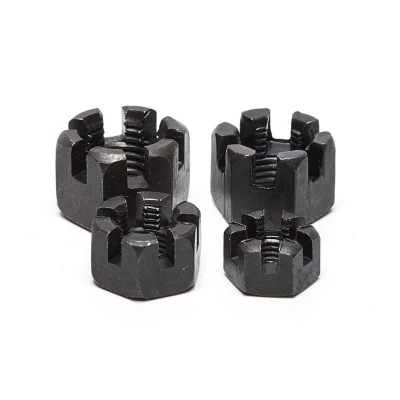 Hexagon Slotted Lock Nut and Plated Castle Nut Different Sizes Castellated Nut