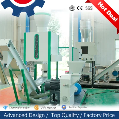 Mobile Waste Newspaper Cotton Stalk Rice Husk Pellet Making Machine Set