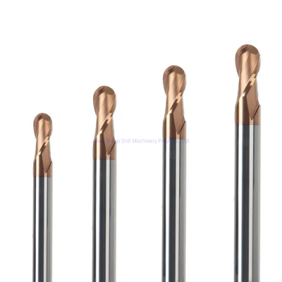 HRC58 Extended Length Solid Carbide 4 Flute Ball End Mills