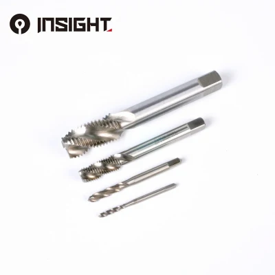 CNC Drill Tap Nano Cutting Tool Solid Spiral Flute HSS Tap Set