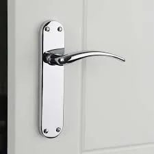 Gold PVD Europe Zinc Alloy Lever Door Handle on Round Rose