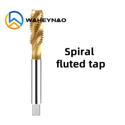 M35 HSS Tap Spiral Flute Groove Screw Tap Tin Coating Thread Machine Tap