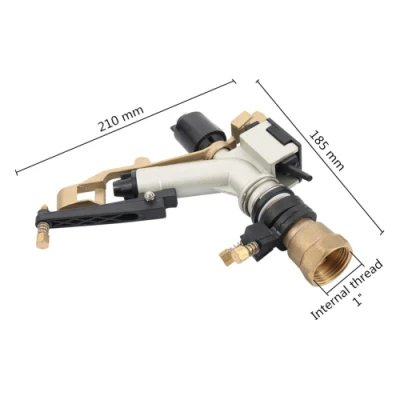 G1&quot; Female Thread Rocker Impact Sprinkler Gun Big Spray Covering Range Garden Agriculture Farm Lawn Irrigation Watering Rain Gun
