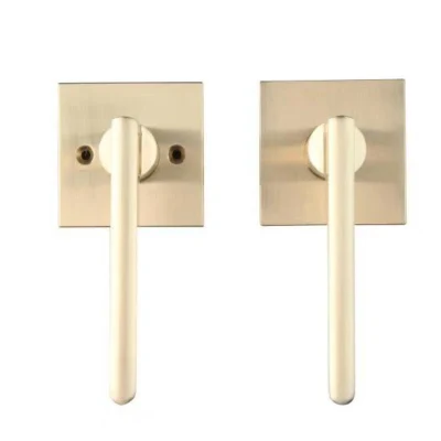 Contemporary Slim Round Design Easy Open Good Quality Lever Laxury Golden Door Handles