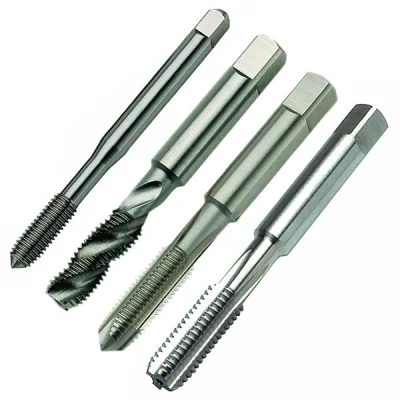 Straight Flute M64 DIN352 Cut Right Hand HSS Machine Taps Bright Ti-Coated 3PCS Set