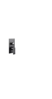 Flush-Mounted Shower Tap Set Gun Grey 2 Functions Showers Rain Shower Set