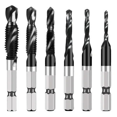 Drill Hex Shank Drilling and Tapping Triple-Integrated Screw Compound Tap Screw Thread Metric Tap