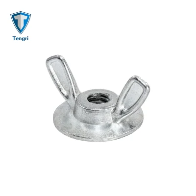 Zinc Die-Cast Washered Butterfly Nut Cold Forged Wingnut Die Cast Wing Nut