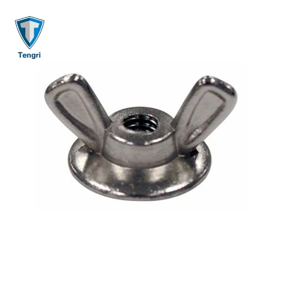 Zinc Die-Cast Washered Butterfly Nut Cold Forged Wingnut Die Cast Wing Nut