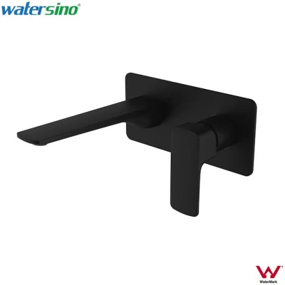 Watermark Brass Gun Metal Brushed Wall 2 Holes Sink Basin Mixer Tap