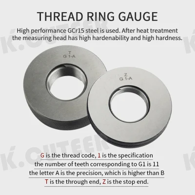 Thread Plug Gauge/Ring Gauge Screw Gage Fine Pitch Thread Test Tool
