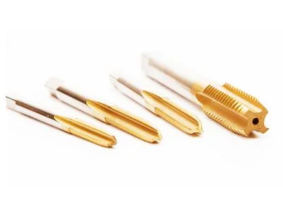Straight Flute M64 DIN352 Cut Right Hand HSS Machine Taps Bright Ti-Coated 3PCS Set