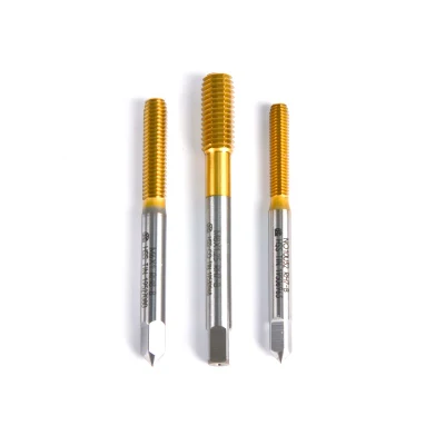 Straight Drill Taflet Tap Tools Standard Size Titanium HSS Steel Spiral Pointed Tap