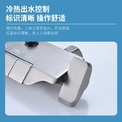 Optional Rainy Shower Handheld Spray Polished Electroplating Shinny Gun Grey Round Design Bathtub Tap Shower Set