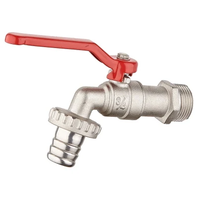 3/4 Inch Brass Bibcock Garden Tap with Water Nozzle for Washing Machine