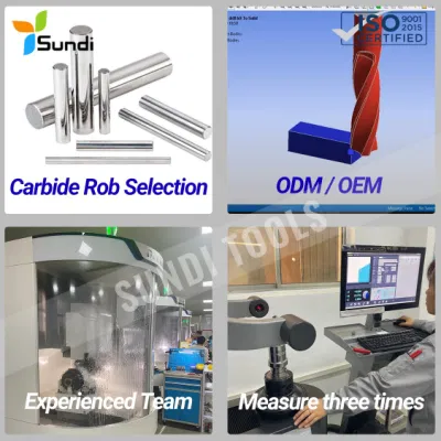 CNC Machining HRC 65 Straight Ball Nose Thread PCD CBN Solid Carbide Cutting Milling Tool for Aluminum