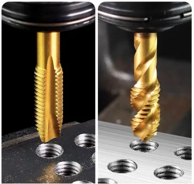 Threading Tools Hand Machine HSS Taps and Round Dies for Creating Tapping Screw M2 Spiral Flute Threading Taps HSS Threading Tap