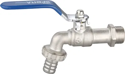 3/4 Inch Brass Bibcock Garden Tap with Water Nozzle for Washing Machine