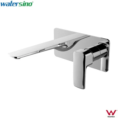Watermark Brass Gun Metal Brushed Wall 2 Holes Sink Basin Mixer Tap
