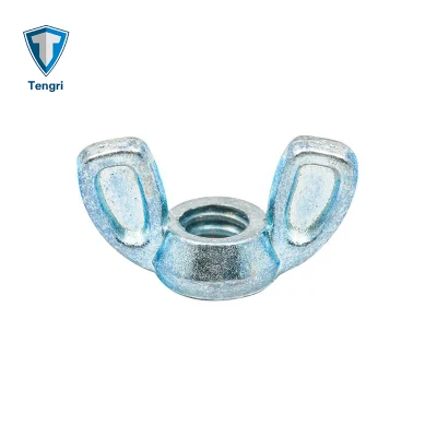 Zinc Die-Cast Washered Butterfly Nut Cold Forged Wingnut Die Cast Wing Nut