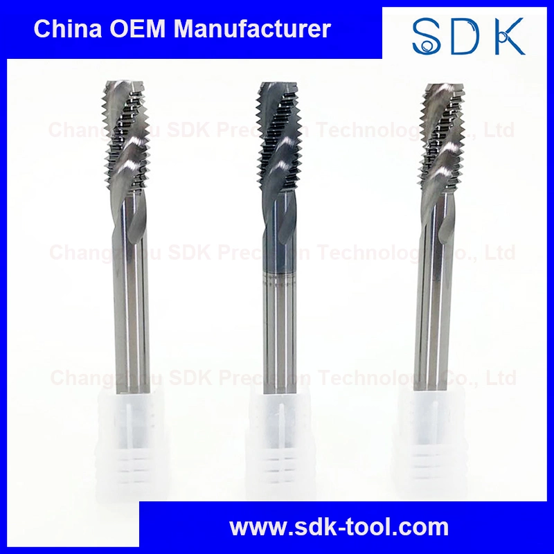 Tungsten Carbide Spiral Flute Cutting Taps for Steel and Aluminium