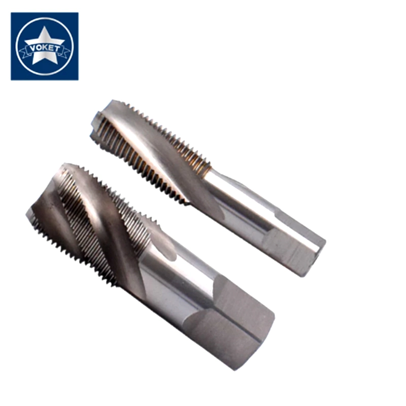 Hsse Inch Taper Pipe Thread Screw Tap PT P T 1/8-28 1/4-19 3/8-19 1/2-14 3/4-14 Spiral Fluted Tapered Pipe Taps