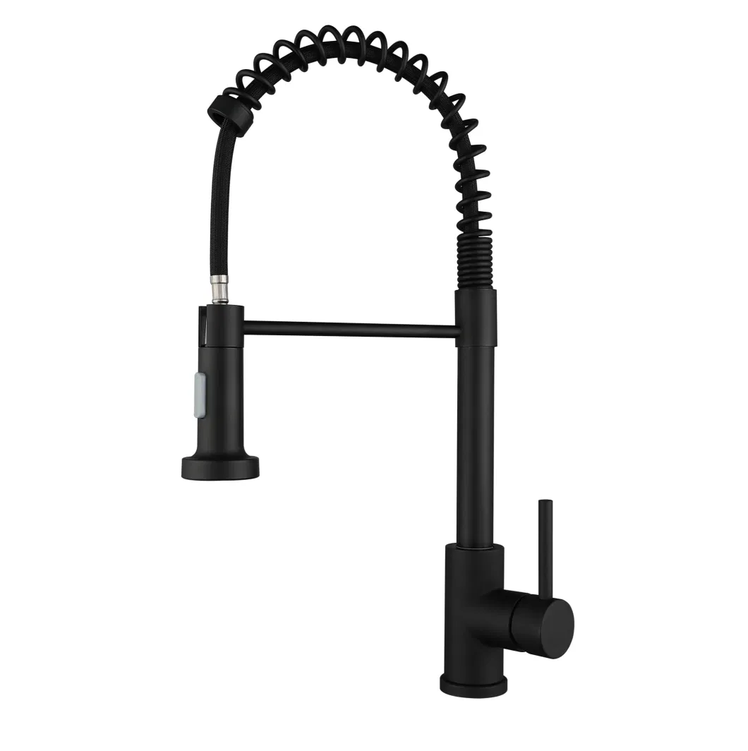 Landonbath High Quality Square Gun Black Matt Black Metal SUS304 Brass Kitchen Tap