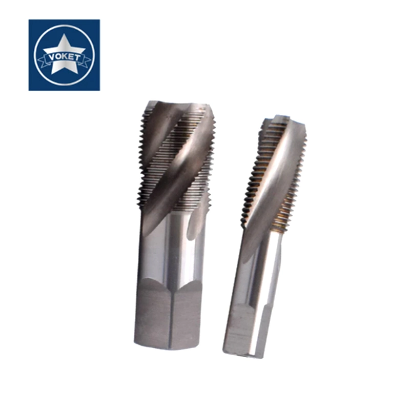 Hsse Inch Taper Pipe Thread Screw Tap PT P T 1/8-28 1/4-19 3/8-19 1/2-14 3/4-14 Spiral Fluted Tapered Pipe Taps