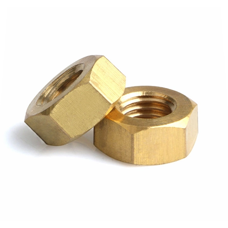 Brass Hexagon Bolt of Set Accessories with Hexagon Screw Nut