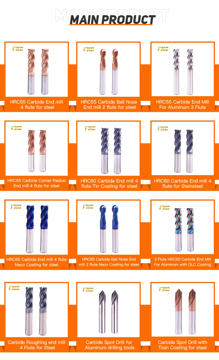 Manufacturer Carbide Thread End Mill CNC Cutter Router Bits Cutting Tool for Machine Tooling