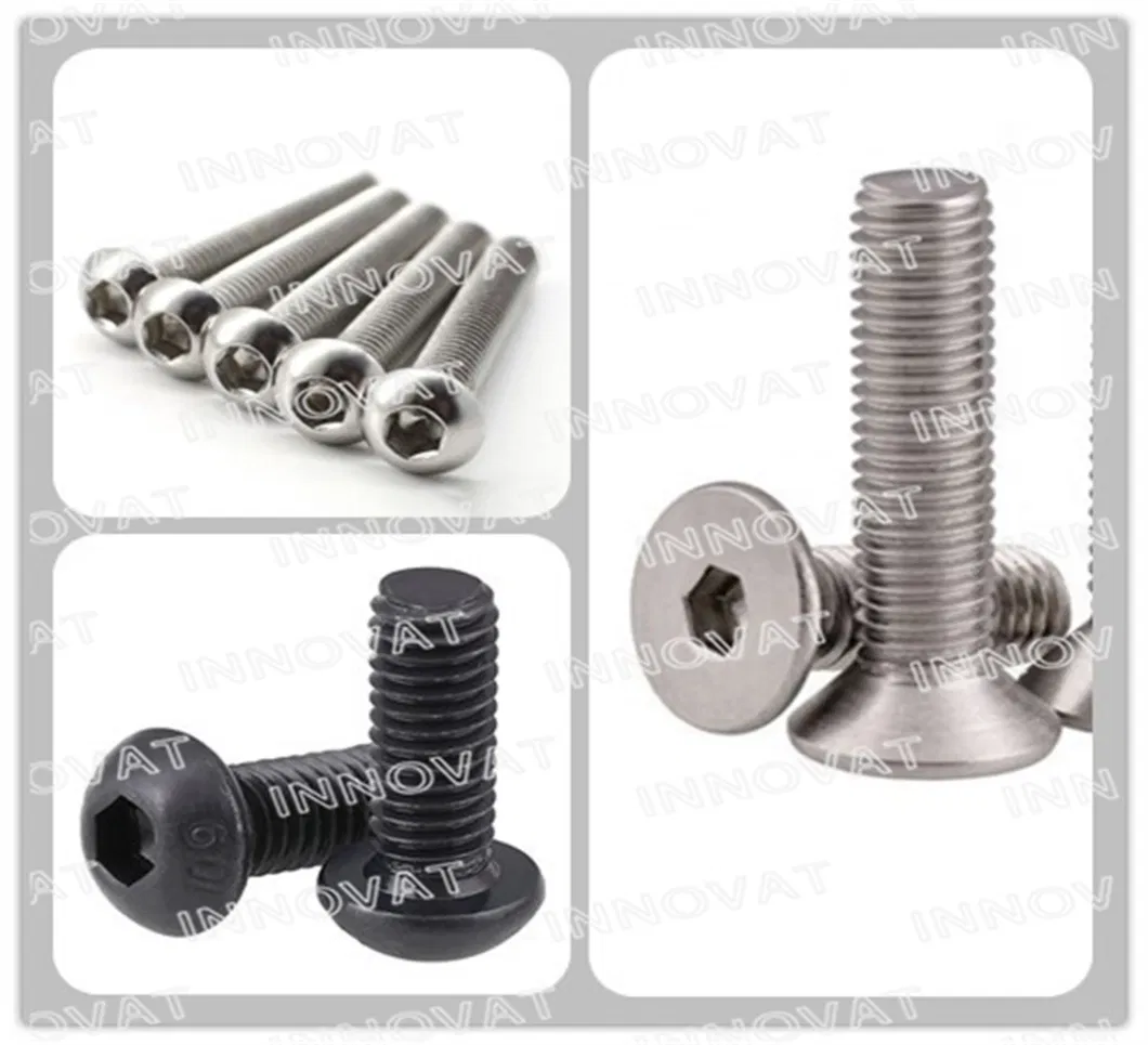 M6X40 DIN 7984 SS304 Hexagon Socket Thin Head Cap Screws 12.9 Grade Alloy Steel M3-M24 DIN 7984 Hex Socket Thin Head Cap Screw