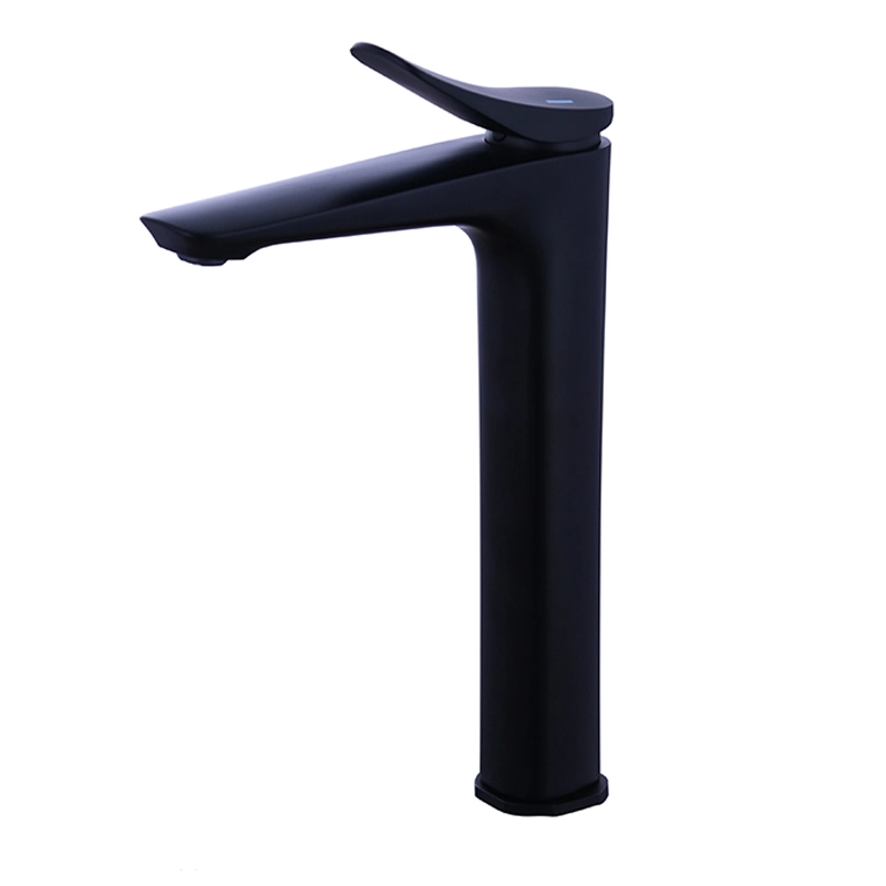 Modern Style Gun Gary Hot and Cold Copper Long Bathroom Tap