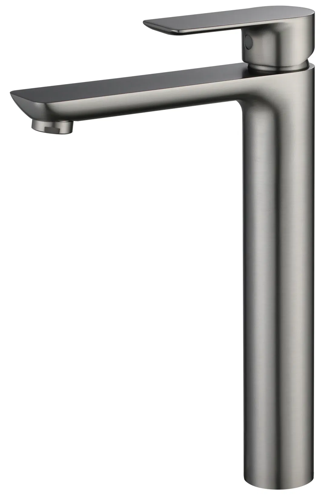 Bathrooms PVD Brushed Gun Metal Basin H59 Brass Tall Water Tap