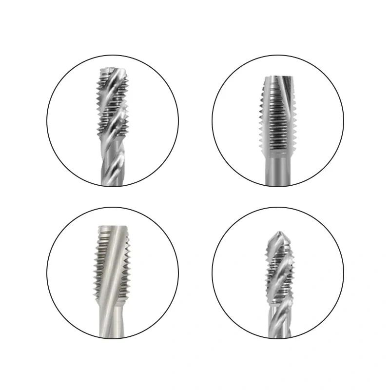 High Performance HSS Machine Tap Spiral Threading Taps Cutting Tool Screw Thread Machine Spiral Point Taps