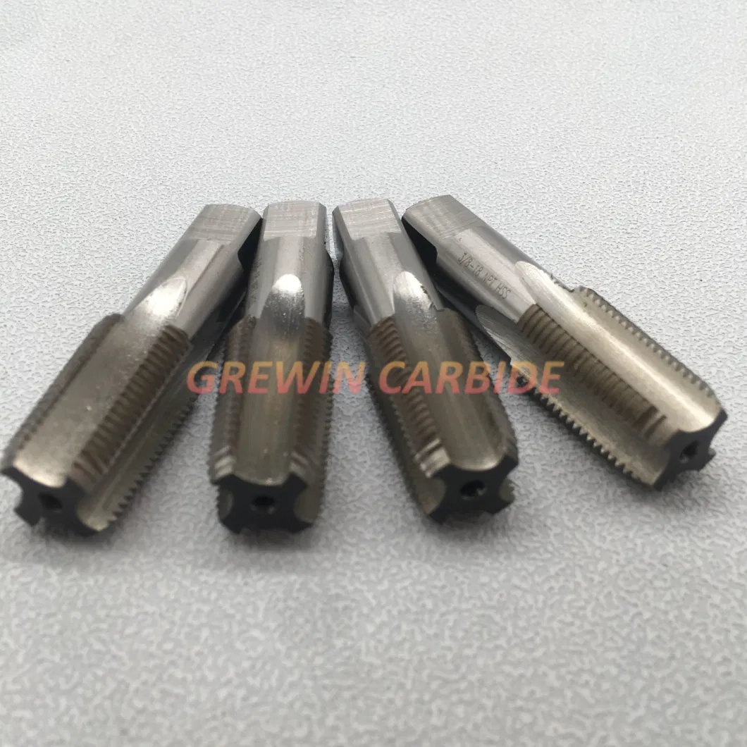 Grewin-Wholesale Price for Threading Tool HSS NPT Pipe Thread Screw Taps Carbide Taps 1/16 1/8 1/4 3/8 1/2 3/4 1 2 3 4 Inches Standard Size