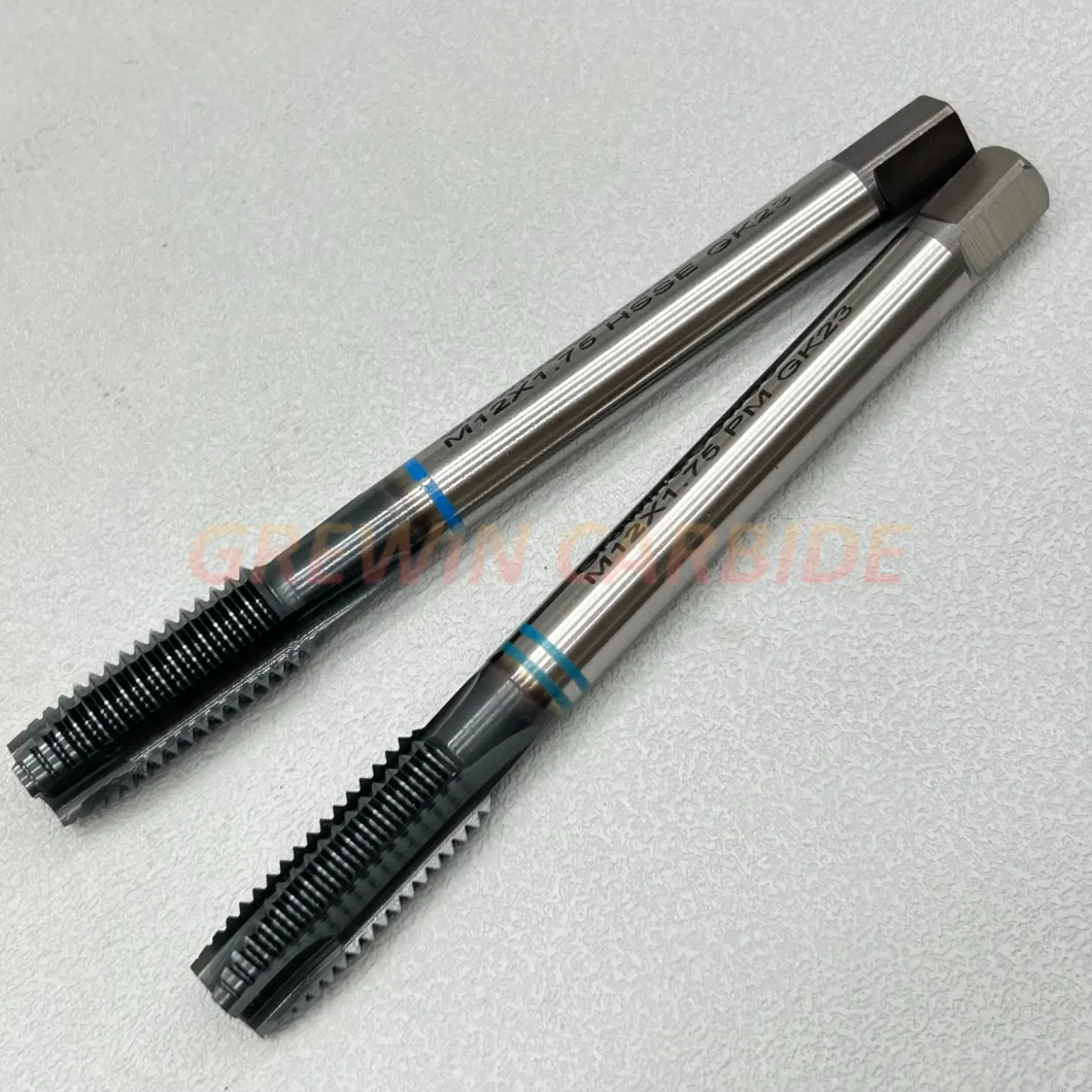 Grewin&Cowee-China Manufacturer High Performance HSS-Pm Hsse HSS M35 Taps DIN371/376 M2-M24 Spiral Point Thread Screw Taps for Through/Blind Hole