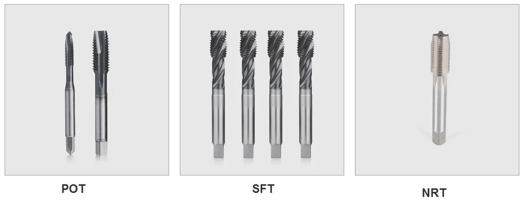 CNC Tool Helix Tap DIN JIS Standard HSS Fluted Ticn-Al Spiral Tap