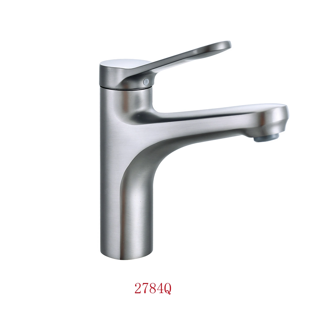 Luxury China Faucet Manufacturer Brushed Gun Color Copper Wash Basin Tap Brass Water Sink Tap