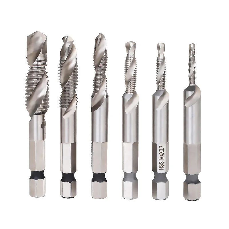 High Speed Steel Favorable Drill Bit Manufacturers Drill and Tap HSS Spiral Pointed Flute Taps Drill Bits Set