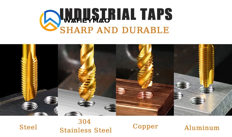 Waheynao High-Speed Steel Machine Roll Form Thread Metal Taps Titanium Tapping Tool M1-M12