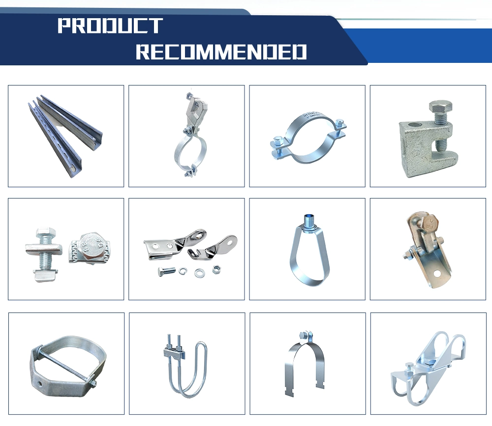 3/8-16 Beam Clamp, up to 3/4&quot; Flange, 3/8&quot;-16 Tapped Holes Bottom &amp; Back of Beam Clamp, Malleable Iron