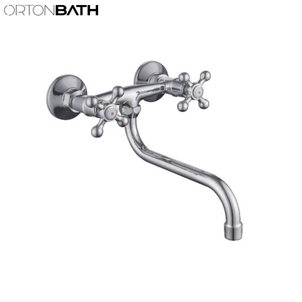 Ortonbath New Design Slim Single Lever Gold Deck Mount Consealed Brass Body Bathroom Hand Basin Mixer Faucet Tap