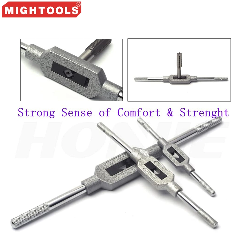 Nonslip Grip Adjustable Tap Wrench M3-M12
