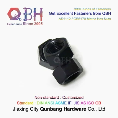 QBH As1112 GB6170 clase 10 ZP Yzp HDG Negro Métrico Tuercas hexagonales