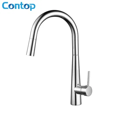Best Seller grifo mezclador sanitarias grifo cocina latón con un gran tubo de descarga