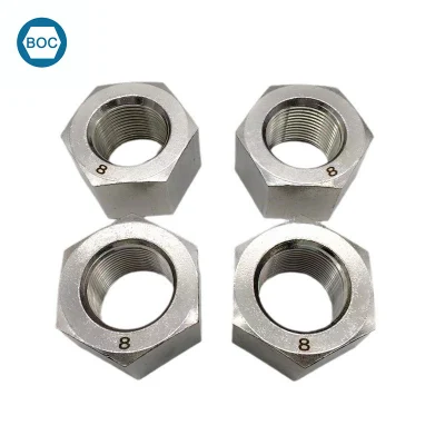 ASME/ANSI B18,2.2 tuercas hexagonales pesadas ASTM A194 8 8M tuercas 1/4&quot;-4&quot;