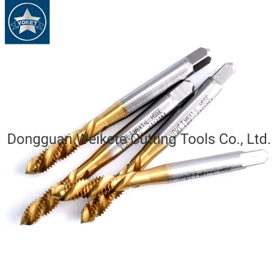 Hsse-M35 JIS con estaño grifos estriada espiral izquierda M2.3 M2.5 M2.6 M2 M3 M4 M5 M6 M7 M8 M9 M10 M12 M14 M16 el tornillo de rosca máquina toca